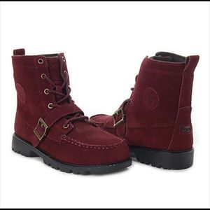 Polo Ralph Lauren Red Suede Ranger High Boots